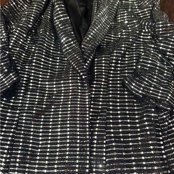 Forever 21 Black and Silver Striped Blazer - Picture 2 of 3